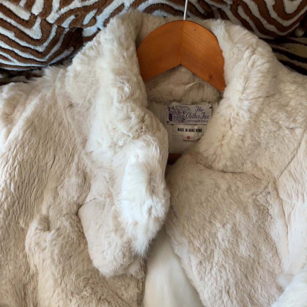 Genuine Rabbit Fur Coat - Picture 4 of 15
